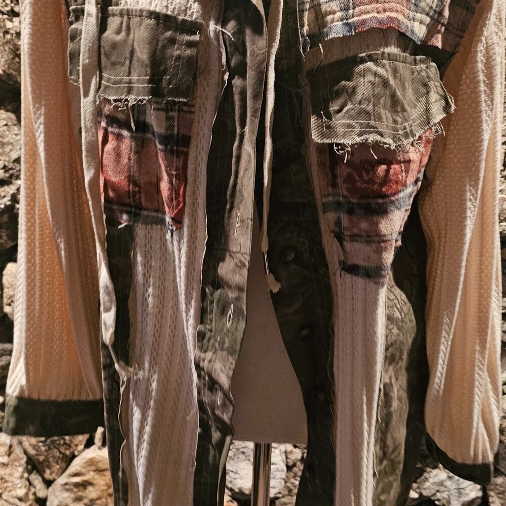 Everyday chic mixed camo button up